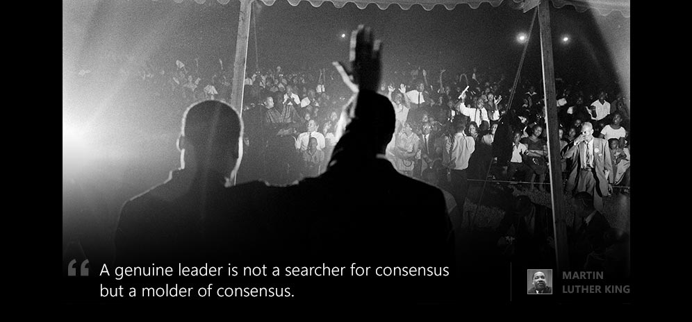 American civil rights leader Martin Luther King Jr.