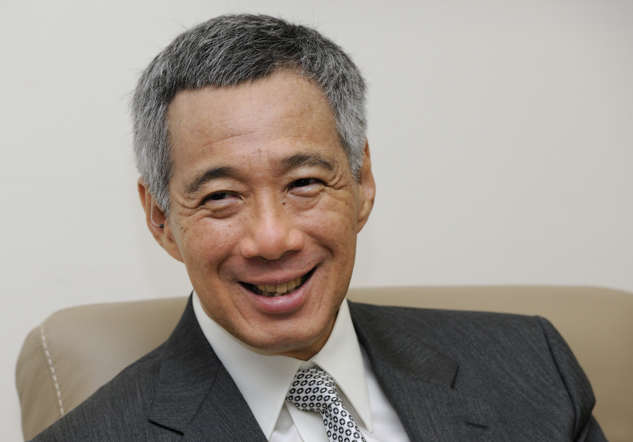 Lee Hsien Loong, Singapore's prime minister, speaks during an interview in Singapore on Monday, Nov. 26, 2012