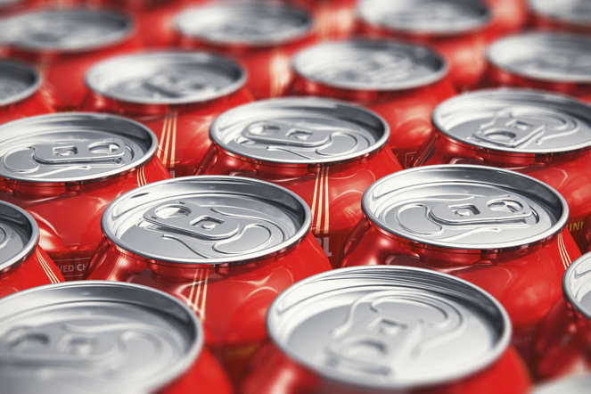 Cans of soda