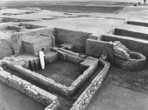 The site, discovered in 1945, is the remains of a city of the Indus Valley civilization dating from 2400 to 1900 B.C.