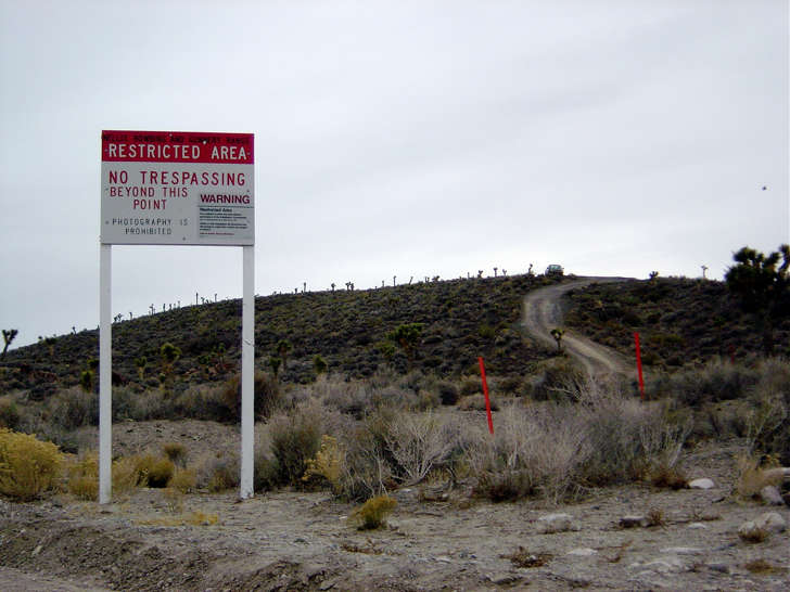Imagen de la zona donde queda ubicada el Área 51 en el estado de Nevada, en EE.UU.