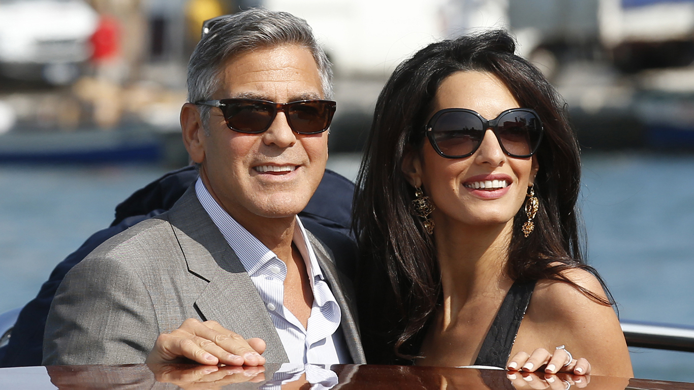month Clooneys preparing twins