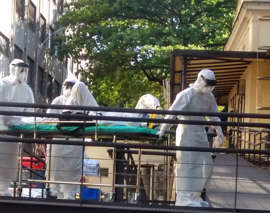 Paciente que era suspeito de ebola é visto sendo transportado em hospital do RJ
