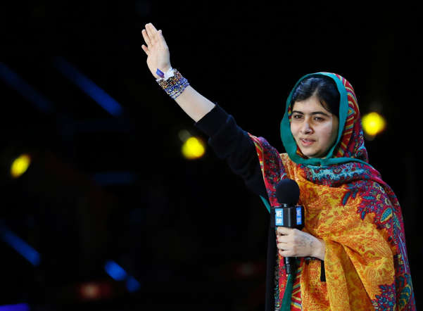 Malala Yousafzai speaks at the WE Day UK event at Wembley Arena in London March 7, 2014. The inaugural WE Day UK event is run by the charity Free the Children to inspire young people to take action on global issues in a voluntary capacity.
