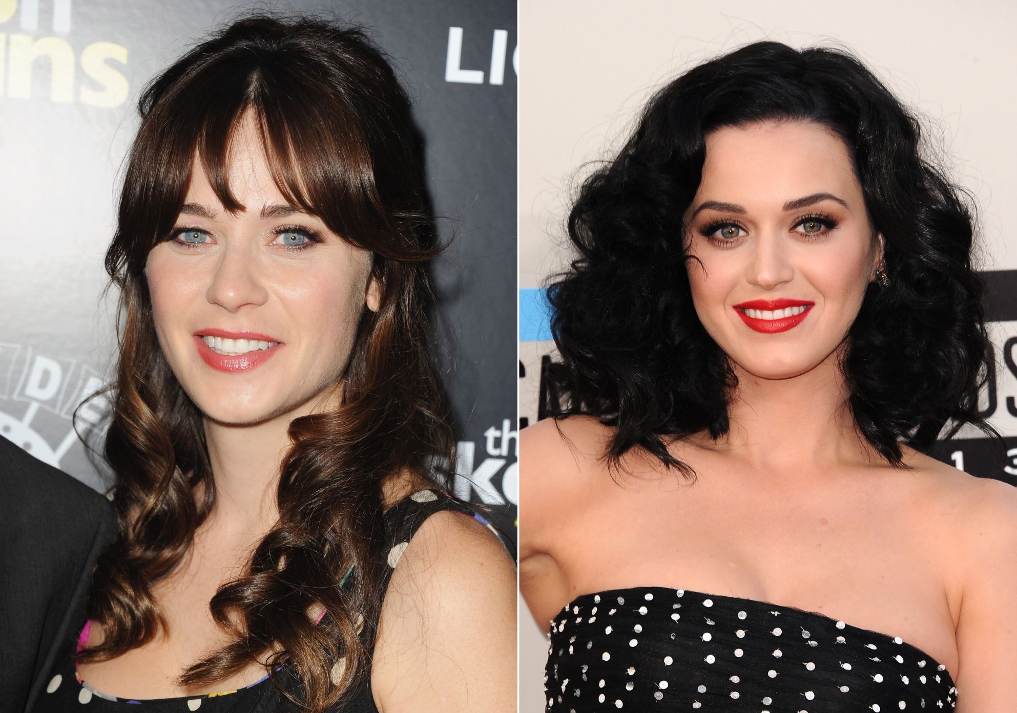 Zooey Deschanel and Katy Perry