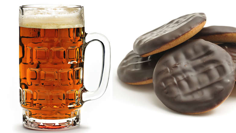A Beer pint contains about 160 calories. It also means you can treat yourself to four jaffa cakes with same calorie consumption.