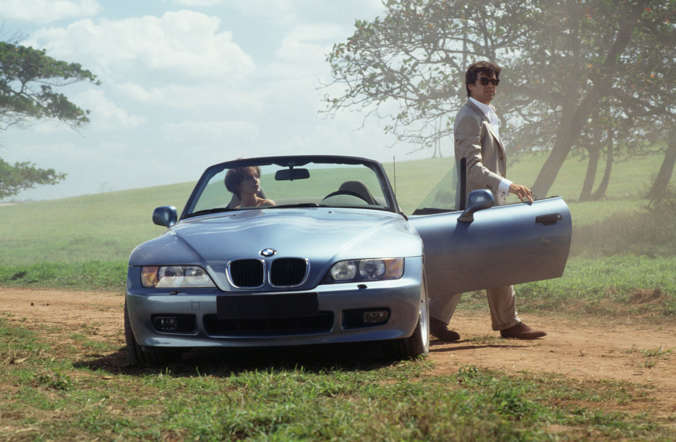 Movie: GoldenEye (1995)

Bond used a BMW for the first time in Goldeneye, with Pierce Brosnan acting as Bond for the first time. The car is enhanced with several interesting features including, an ejector seat, an all-points radar, and stinger missiles housed behind the headlights.