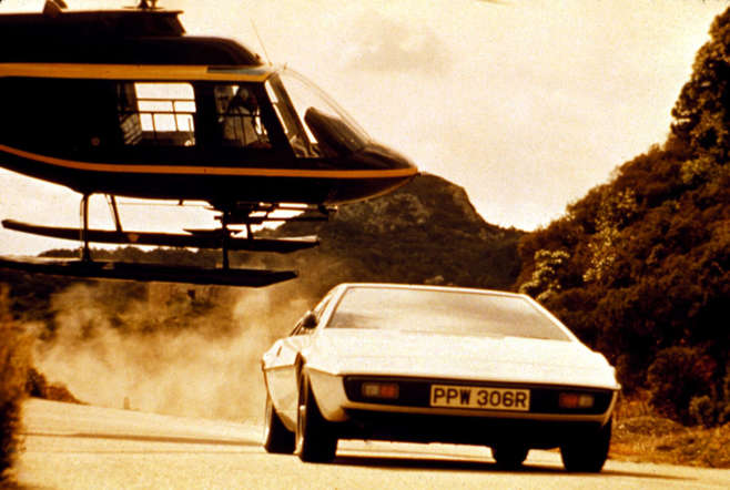 Movie: The Spy Who Loved Me (1977)

Bond’s white Lotus Esprit S1 was a convertible. A convertible that could convert into a submarine, helping him escape a hoard of enemies.