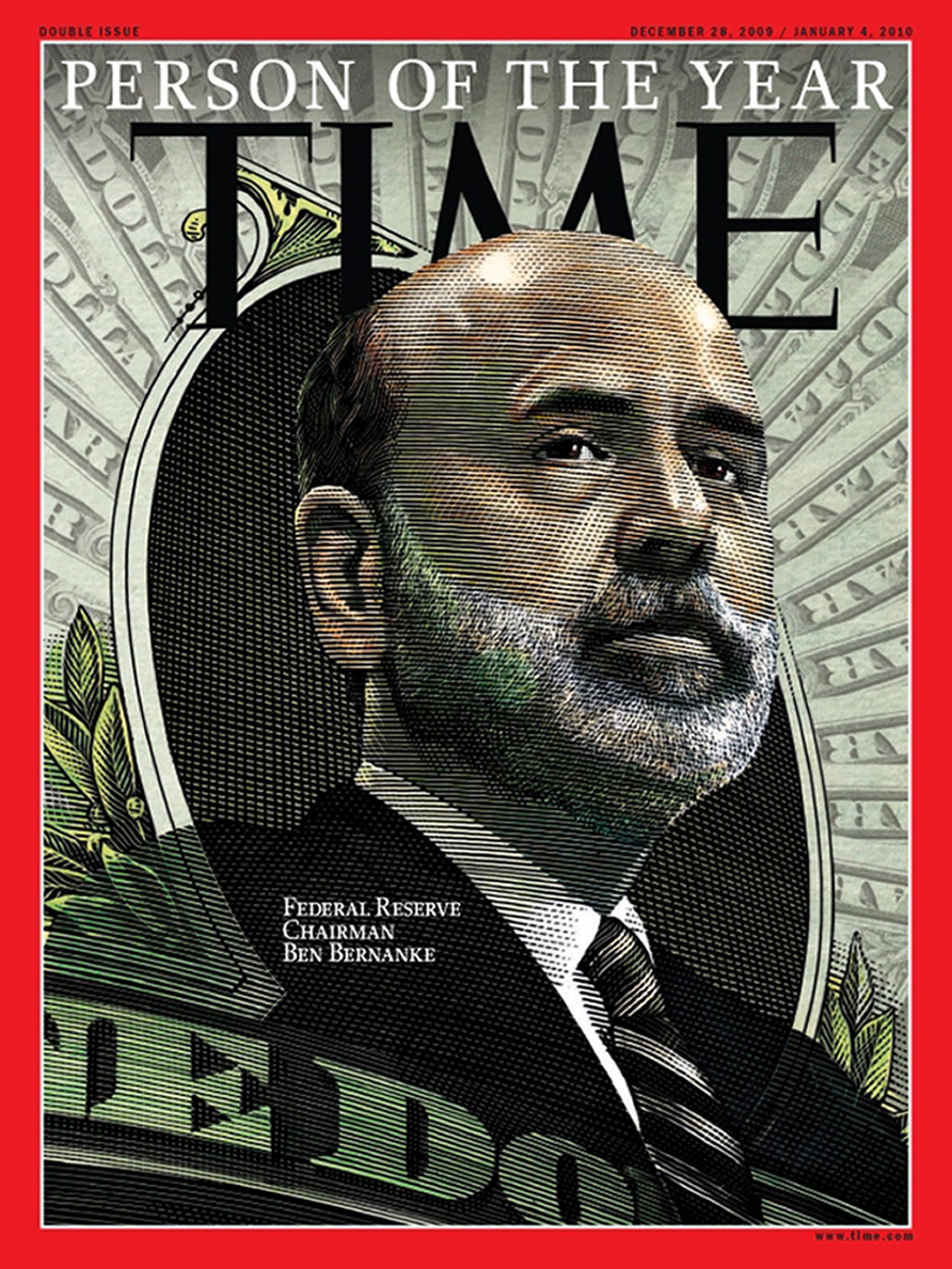 Federal Reserve Chairman Ben Bernanke was named Person of the Year in 2009. The reason cited by Time magazine for Bernanke’s selection had to do with his creative leadership that helped US economy’s recovery at a time when unemployment rate remained high at 10 percent.
