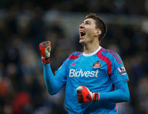 The goalkeeper made seven saves and kept a clean sheet in Sunderland's last gasp derby win over Newcastle United.