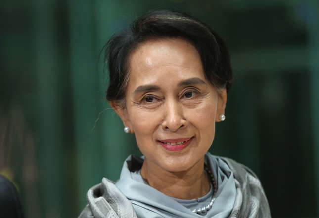 Suu Kyi has become one of the most prominent political prisoners of modern times. She has spent most of the last two decades in some form of detention because of her efforts to bring democracy to military-ruled Myanmar.