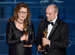 HOLLYWOOD, CA - FEBRUARY 22:  Frances Hannon and Mark Coulier accept the Best Makeup & Hairstyling Award for "The Grand Budapest Hotel" onstage during the 87th Annual Academy Awards at Dolby Theatre on February 22, 2015 in Hollywood, California.  (Photo by Kevin Winter/Getty Images)
