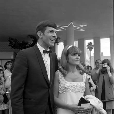 Leonard Nimoy with wife Sandra Zober