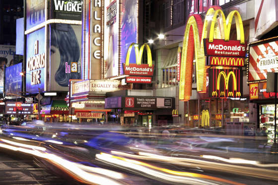 If you’re living in continental USA, you’ll never be more than 185 km from a McDonalds.