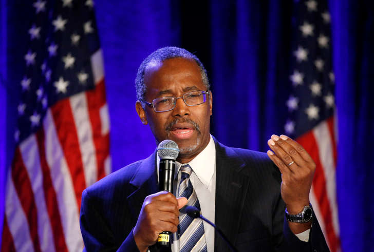 Ben Carson, a retired surgeon popular with Tea Party conservatives.