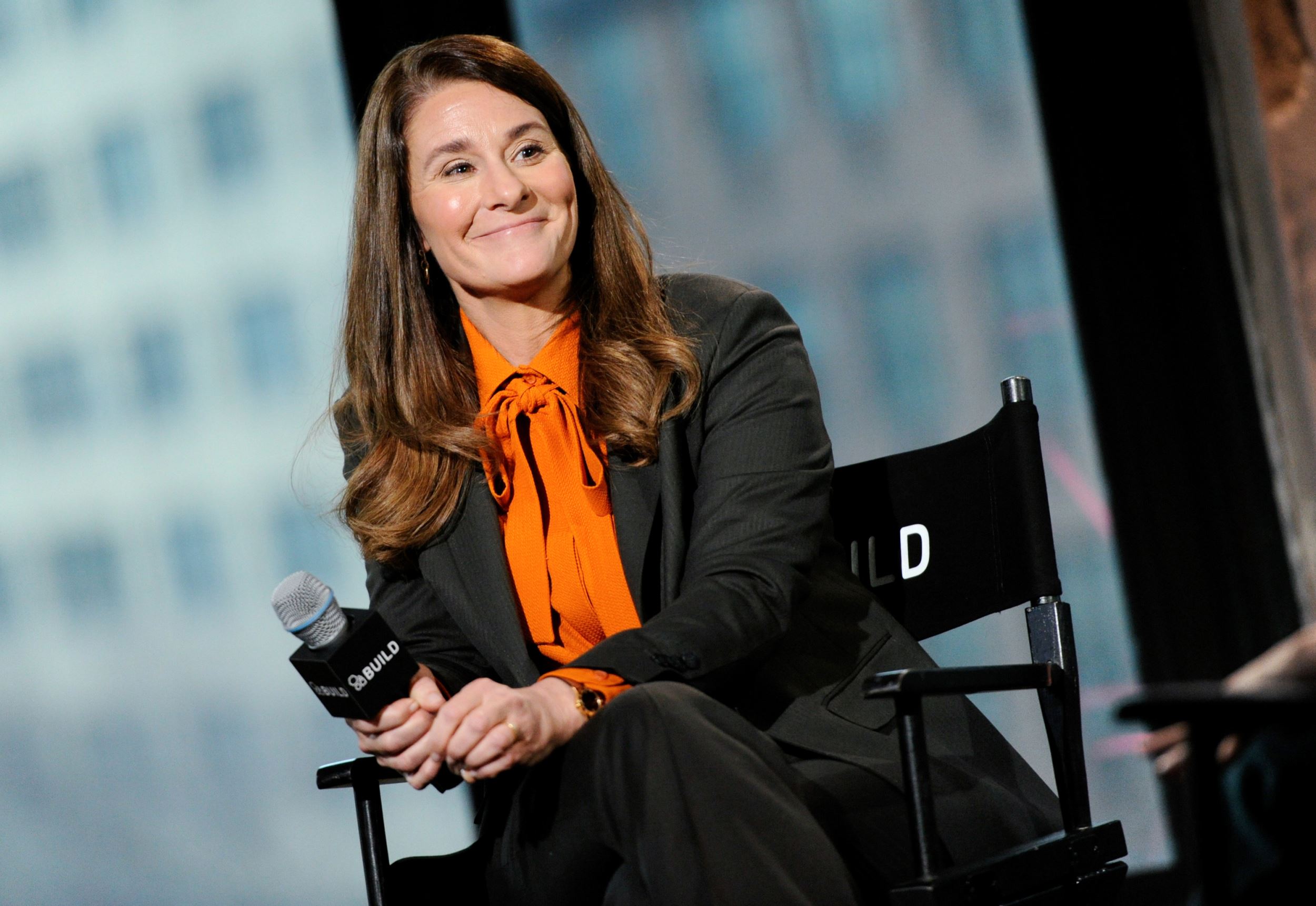 Philanthropist Melinda Gates participates in AOL's BUILD Speaker Series at AOL Studios on Tuesday, March 10, 2015, in New York. (Photo by Evan Agostini/Invision/AP)