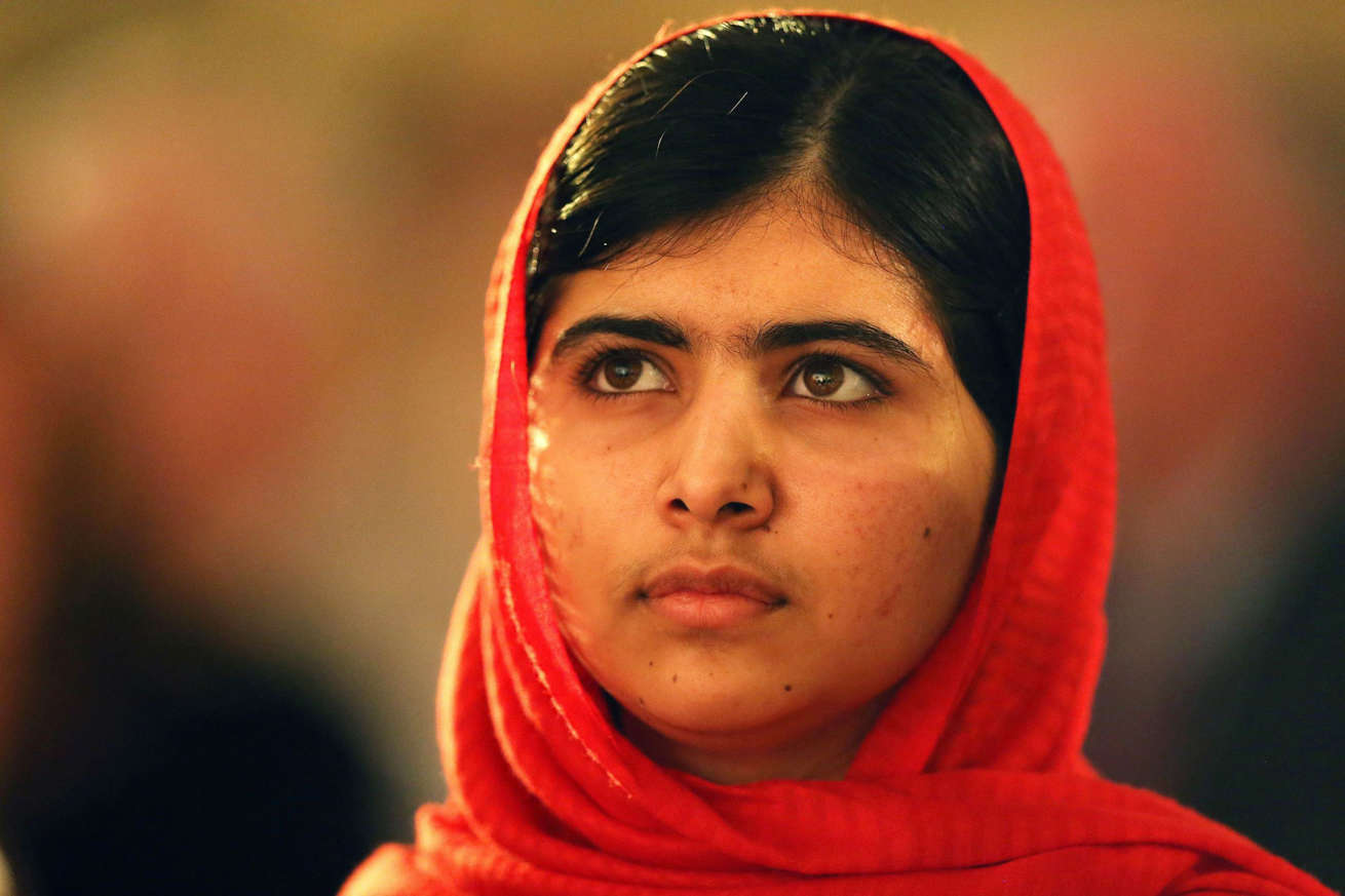 Pakistani student Malala Yousafzai, who was shot in the head by the Taliban, atthe Ballykisteen Hotel for the 2012 Tipperary International Peace Award.
