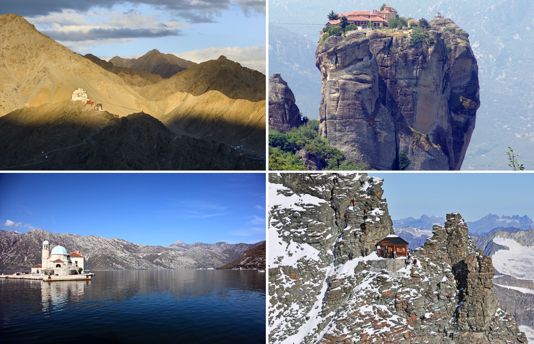 Isolated buildings around the world