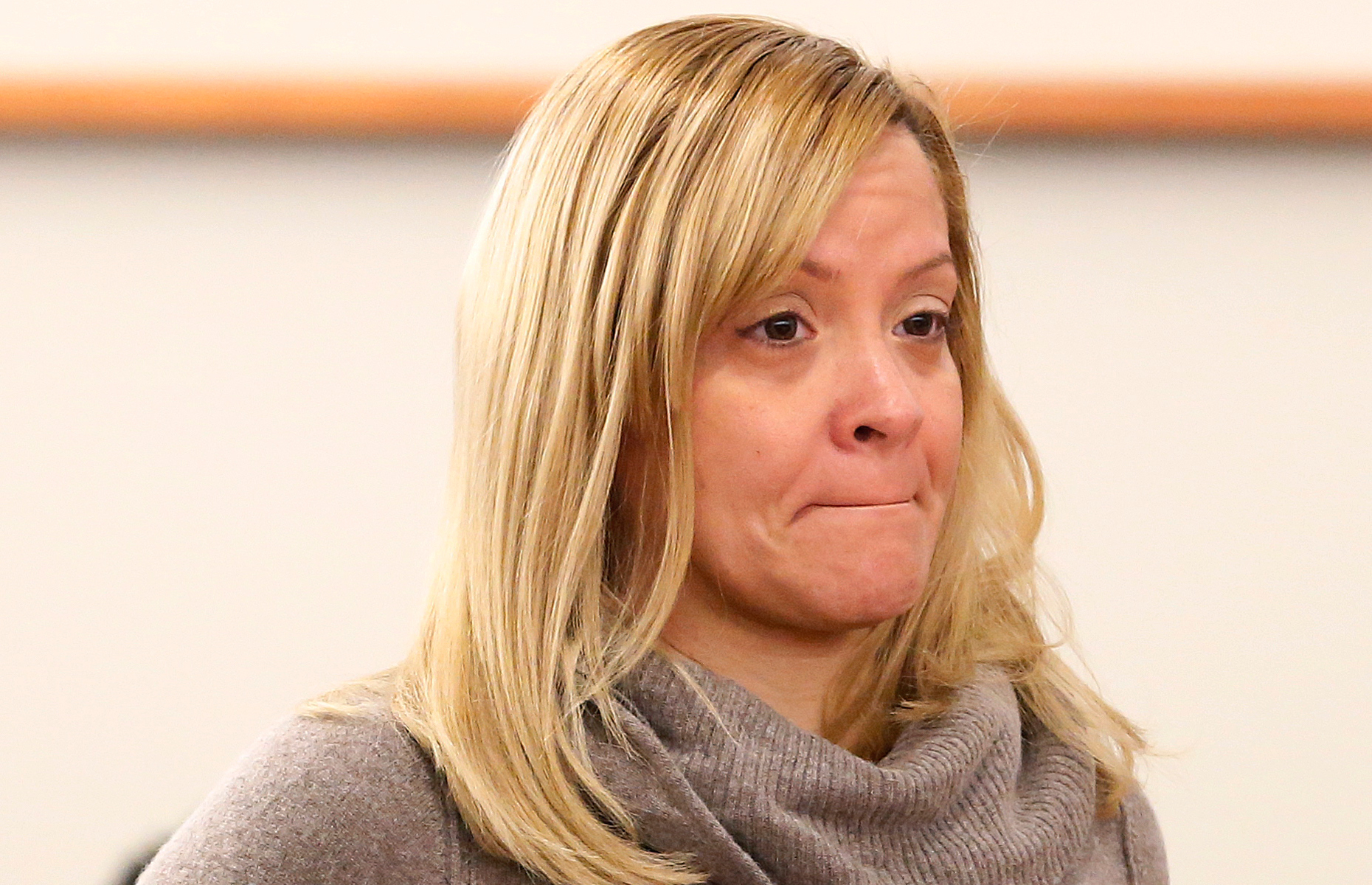 Liana Barrientos devant le tribunal le 10 avril 2015.