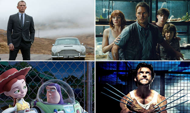 26 枚のスライドの 1 枚目: Favourite movie franchises