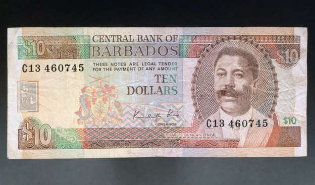 Barbadian Dollar banknotes