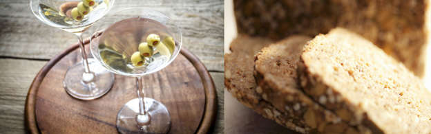 With 124 calories in a martini, one can have a piece of bread for the same number of calories.