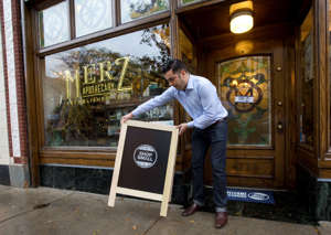 The owner of Merz Apothecary in Chicago prepares for the increase of traffic expected on Small Business Saturday.