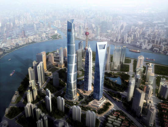 ÎÎ¹Î±ÏÎ¬Î½ÎµÎ¹Î± 22 Î±ÏÏ 41: Shanghai's tallest skyscraper is a 632-meter (2,073- foot) tower at the heart of in the city's Lujiazui financial center.