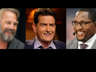 (From left) Kevin Costner, Charlie Sheen & Ray Lewis