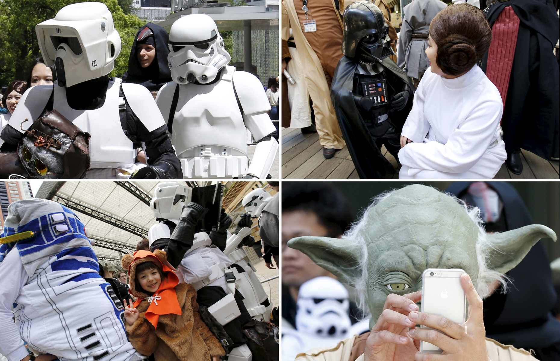 スター ウォーズの日 イベントにコスプレファン集結
